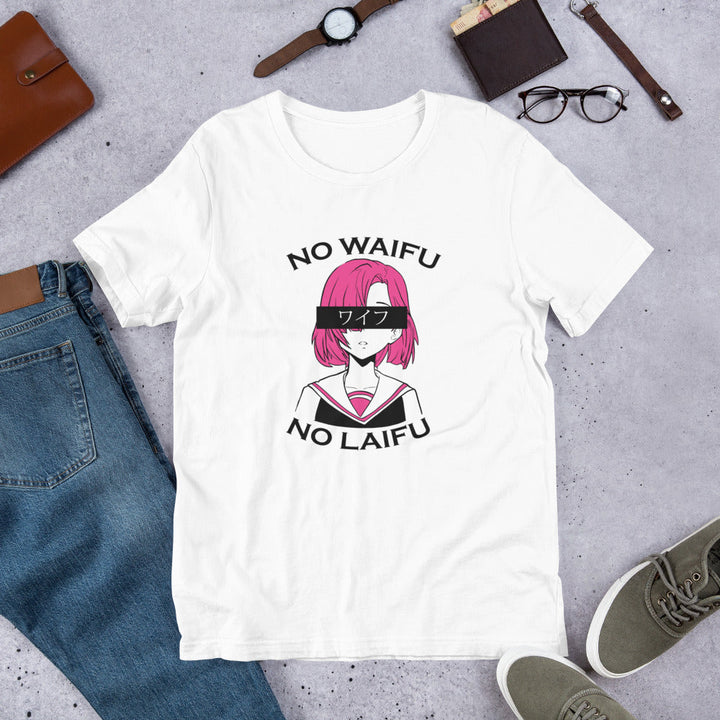 No Waifu Half-Sleeve T-Shirt