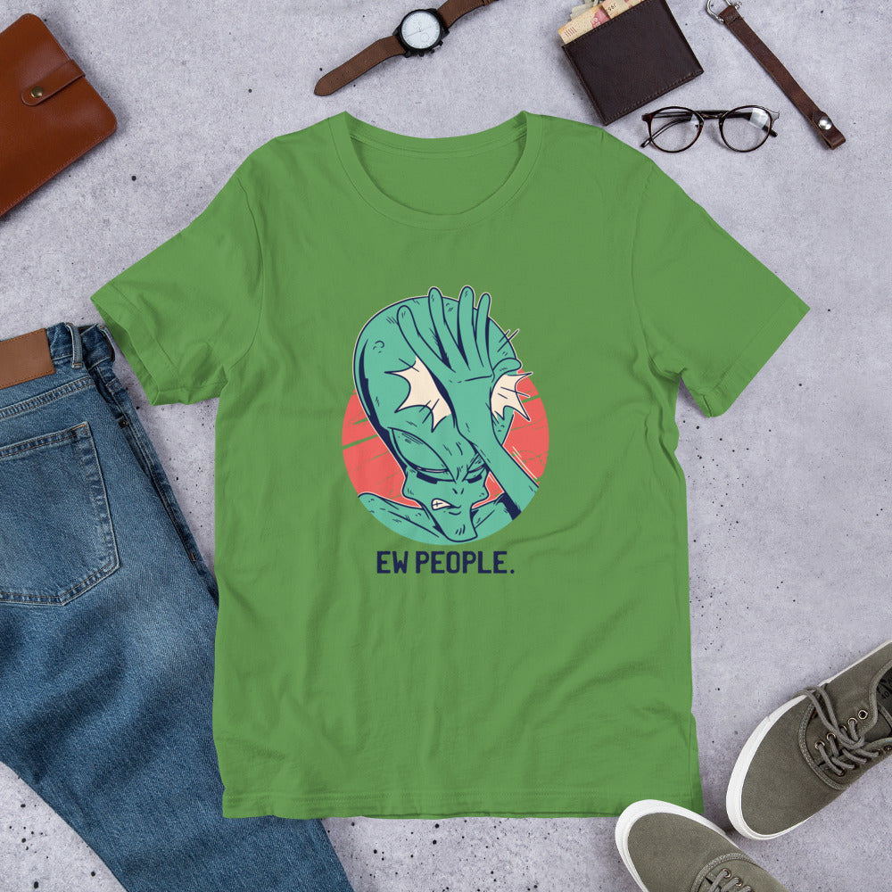 Alien Facepalm Half-Sleeve T-Shirt — Leaf