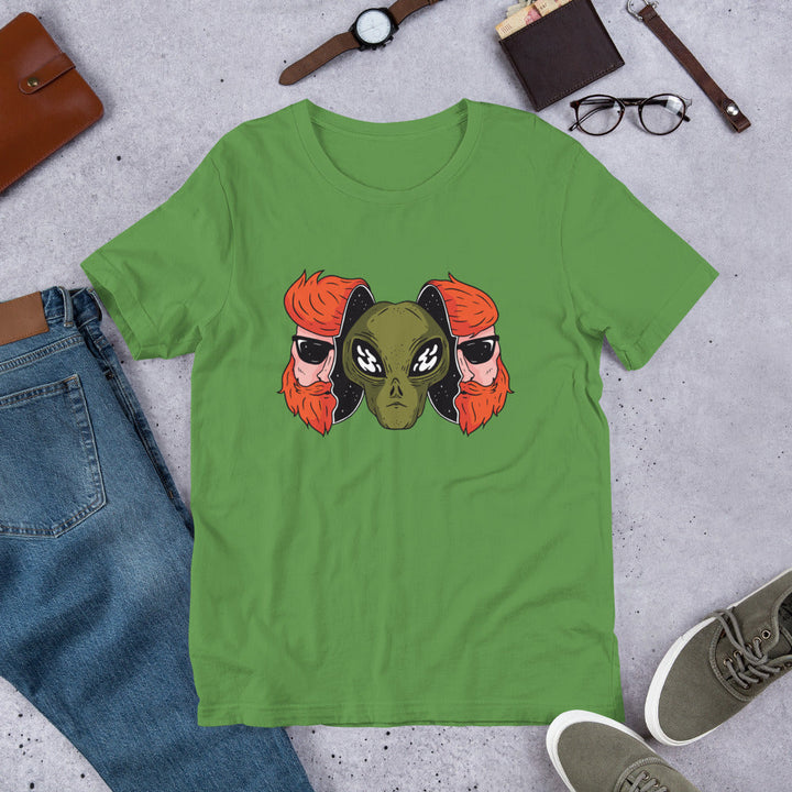 Alien Hipster Half-Sleeve T-Shirt