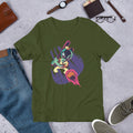 Alien baseball Half-Sleeve T-Shirt — Olive