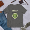 Need Space Alien Half-Sleeve T-Shirt — Asphalt