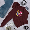 Superhero V Santa Unisex Hooded Sweatshirt — Maroon