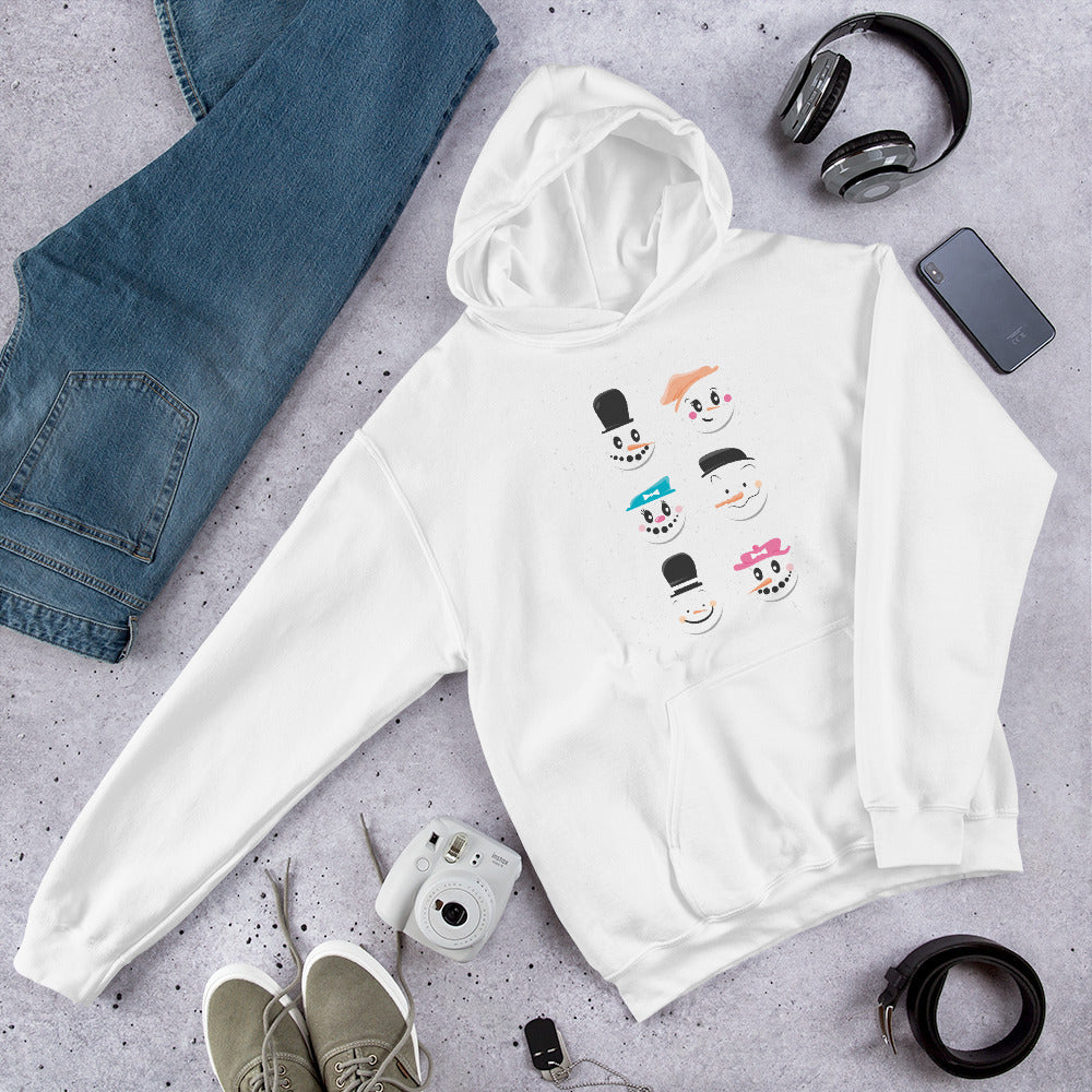 Cute Snowmen graphic hoodie – Fourth Dimension Club