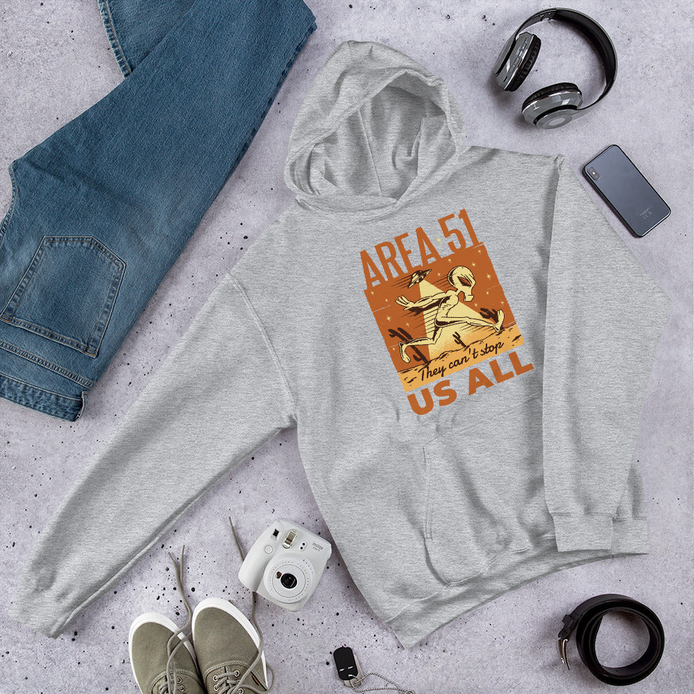 Area 51 Ride Unisex Hooded Sweatshirt — Sport Grey