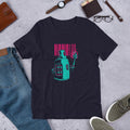 Robot Graffiti Half Sleeve T-Shirt — Navy