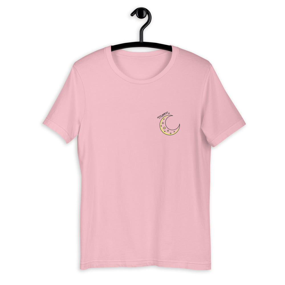 Moon Half-Sleeve T-Shirt — Pink