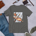 Robotic Hand Half Sleeve T-Shirt — Asphalt