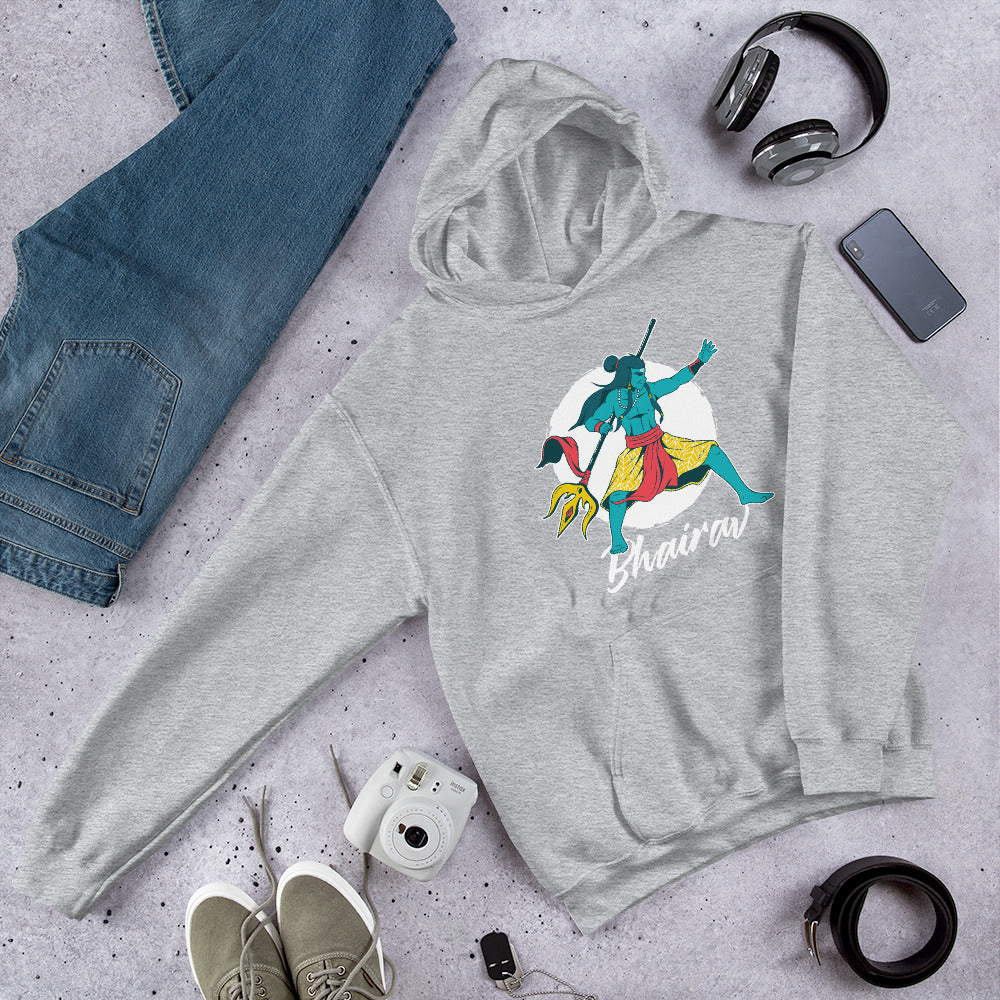 Bhairav Unisex Hooded Sweatshirt — Sport Grey