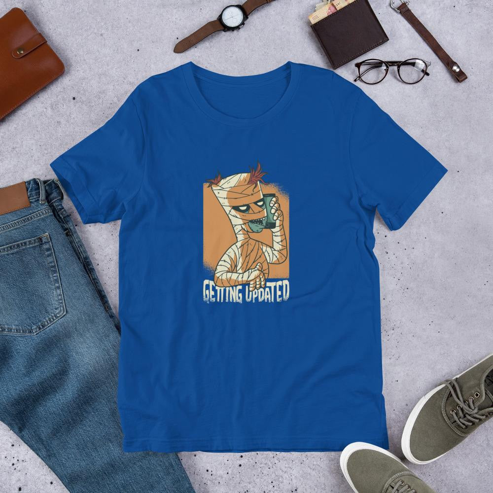 Modern Mummy Half Sleeve T-Shirt — Blue