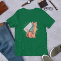 Alien Cat Costume Half-Sleeve T-Shirt — Kelly