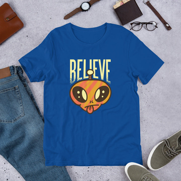Believe Alien Unisex Half-Sleeve T-Shirt #Plus-sizes