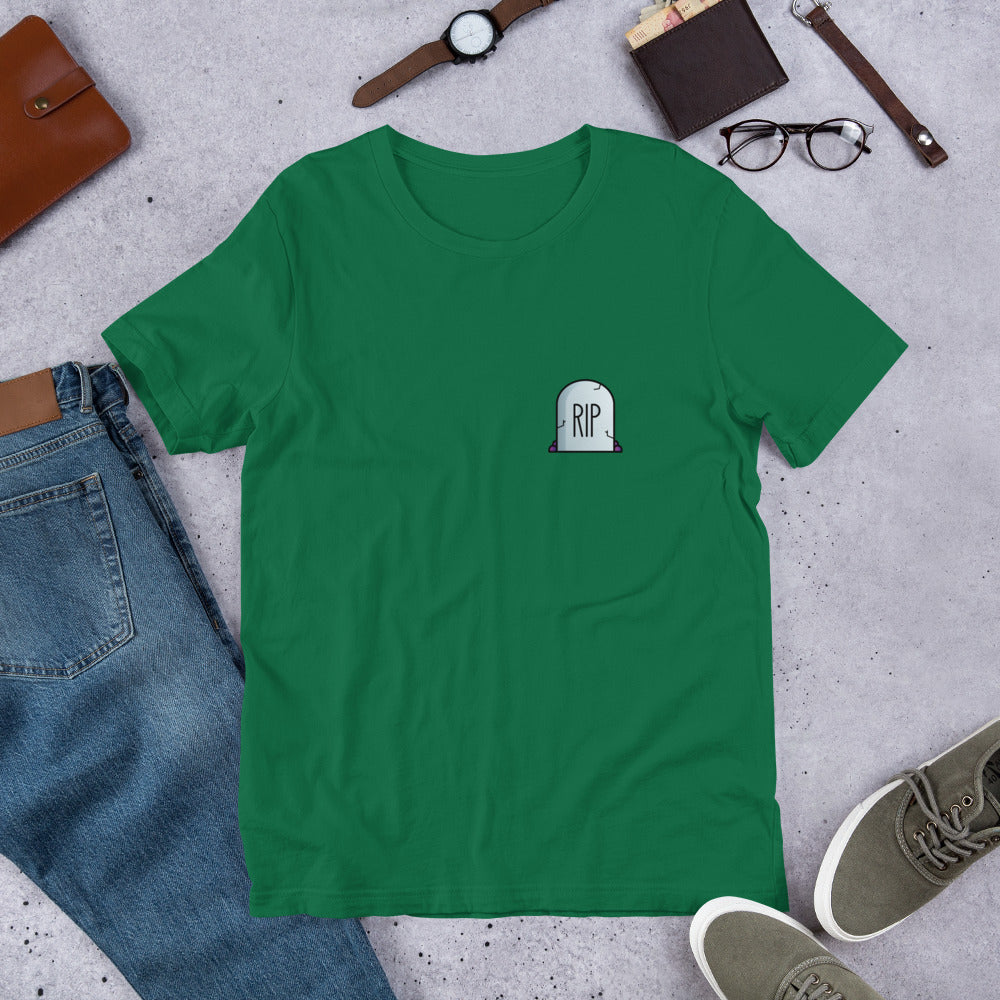 RIP Heart Half-Sleeve Unisex T-Shirt — Kelly