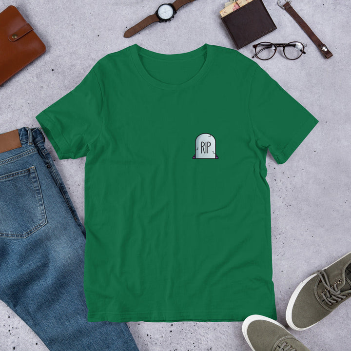 RIP Heart Half-Sleeve Unisex T-Shirt #Pocket-design