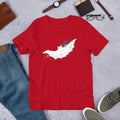 Bat Halloween Half-Sleeve T-Shirt — Red