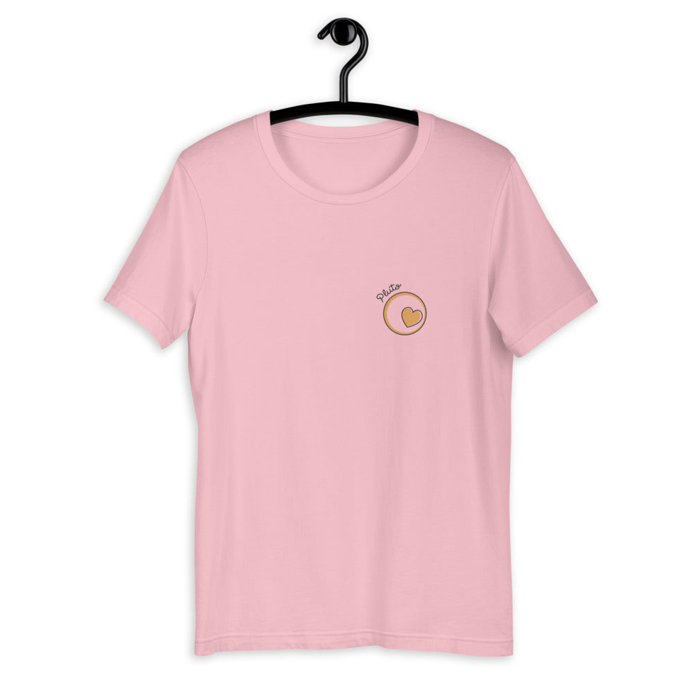 Pluto Half-Sleeve Unisex T-Shirt — Pink