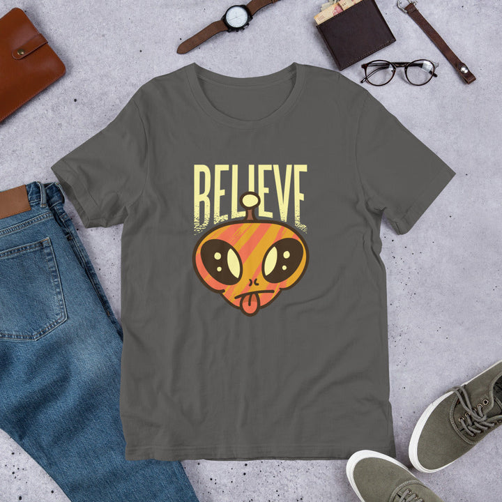 Believe Alien Unisex Half-Sleeve T-Shirt #Plus-sizes