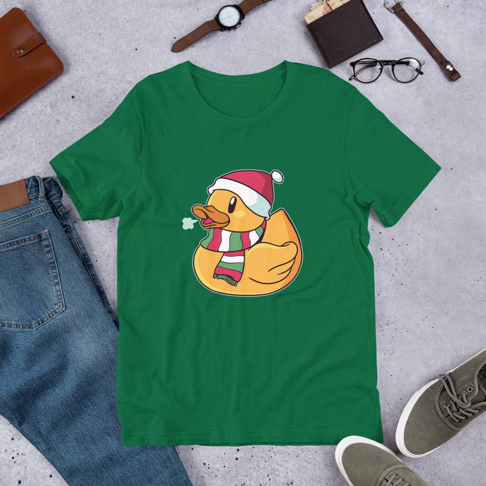 Christmas Duck Half Sleeve T-Shirt — Kelly