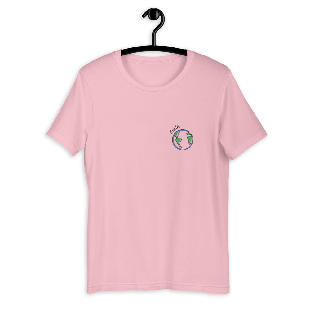 Earth Half-Sleeve Unisex T-Shirt — Pink