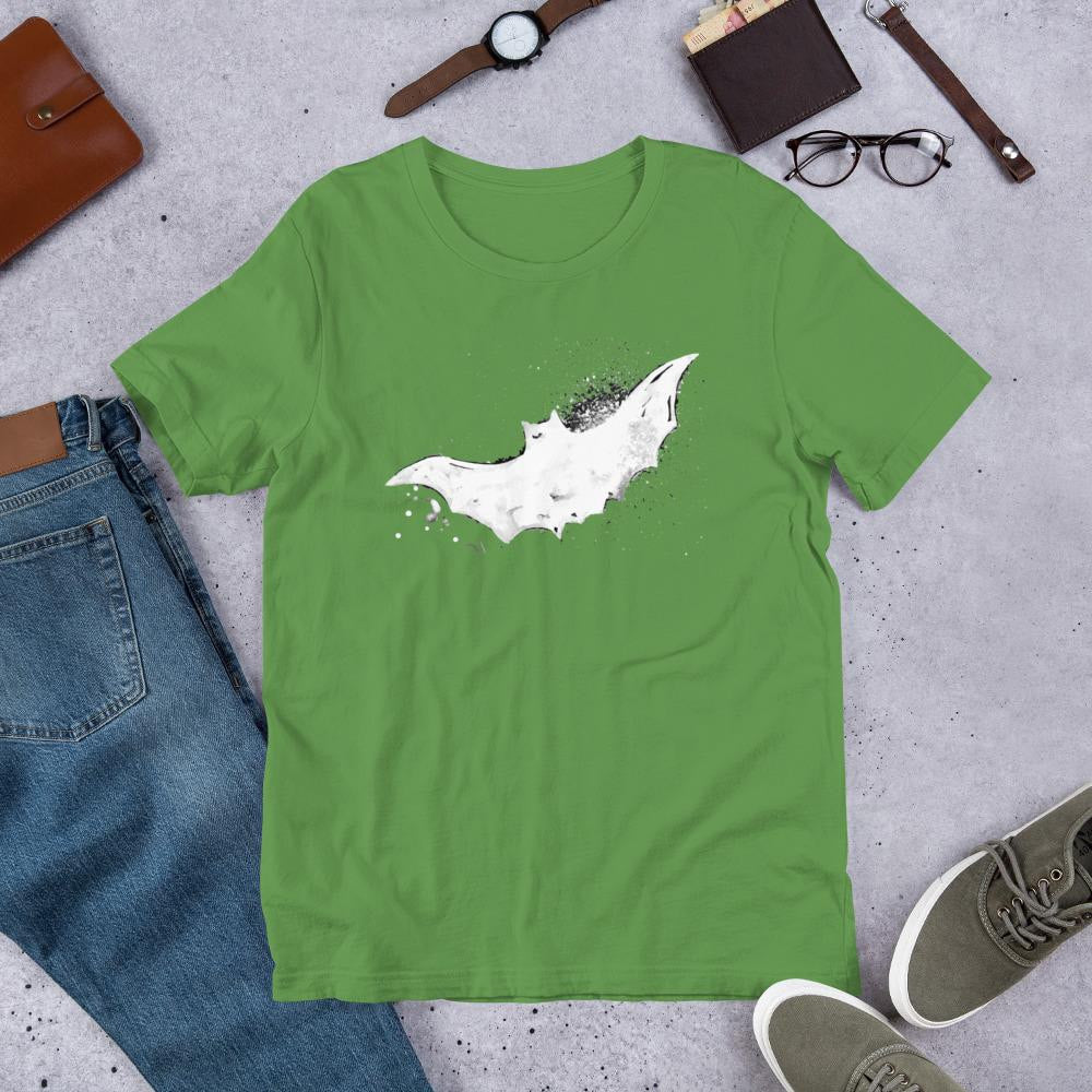Bat Halloween Half-Sleeve T-Shirt — Leaf