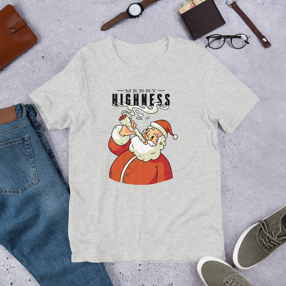 Merry Highness Half-Sleeve T-Shirt — Grey