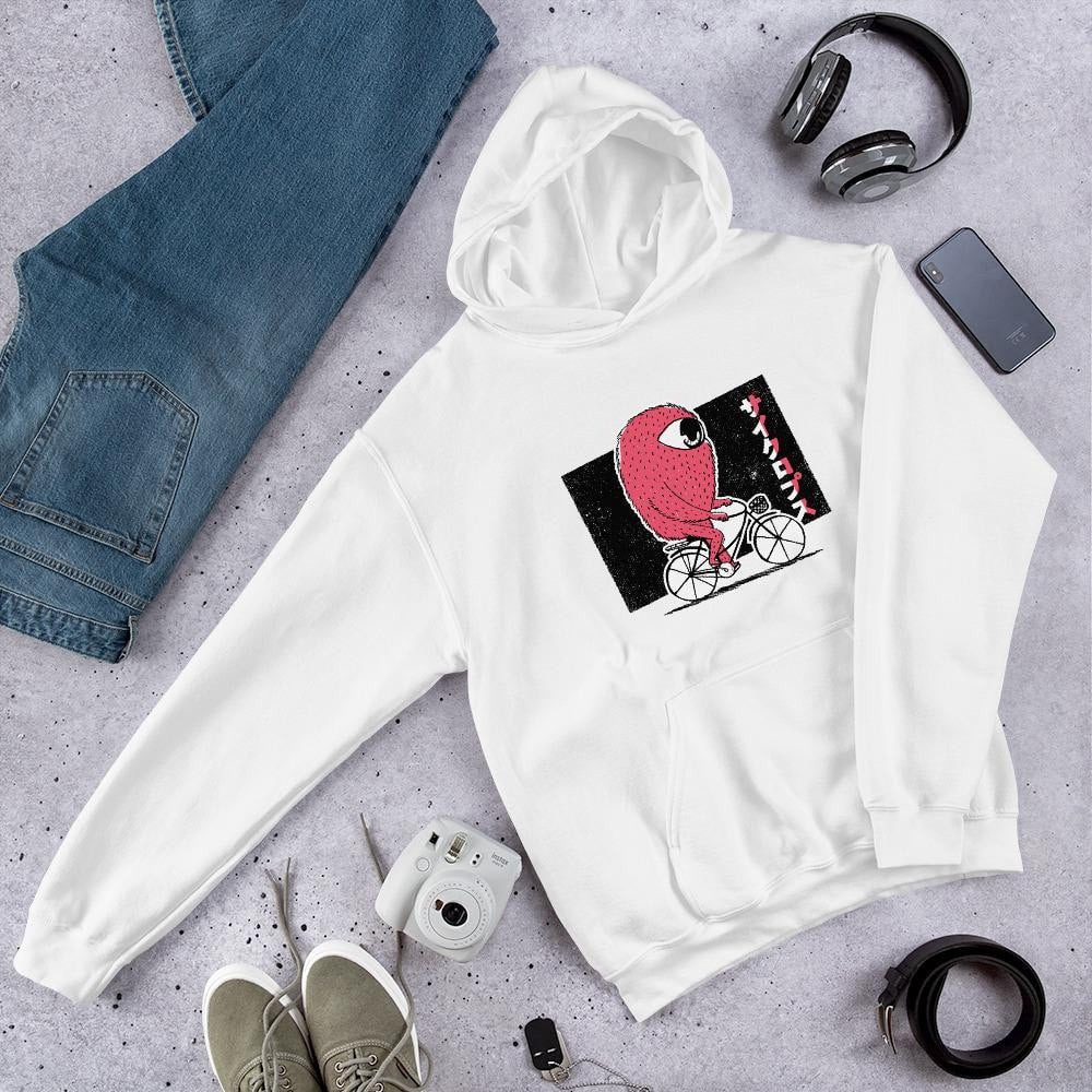 Cyclops Riding Bike graphic hoodie – Fourth Dimension Club