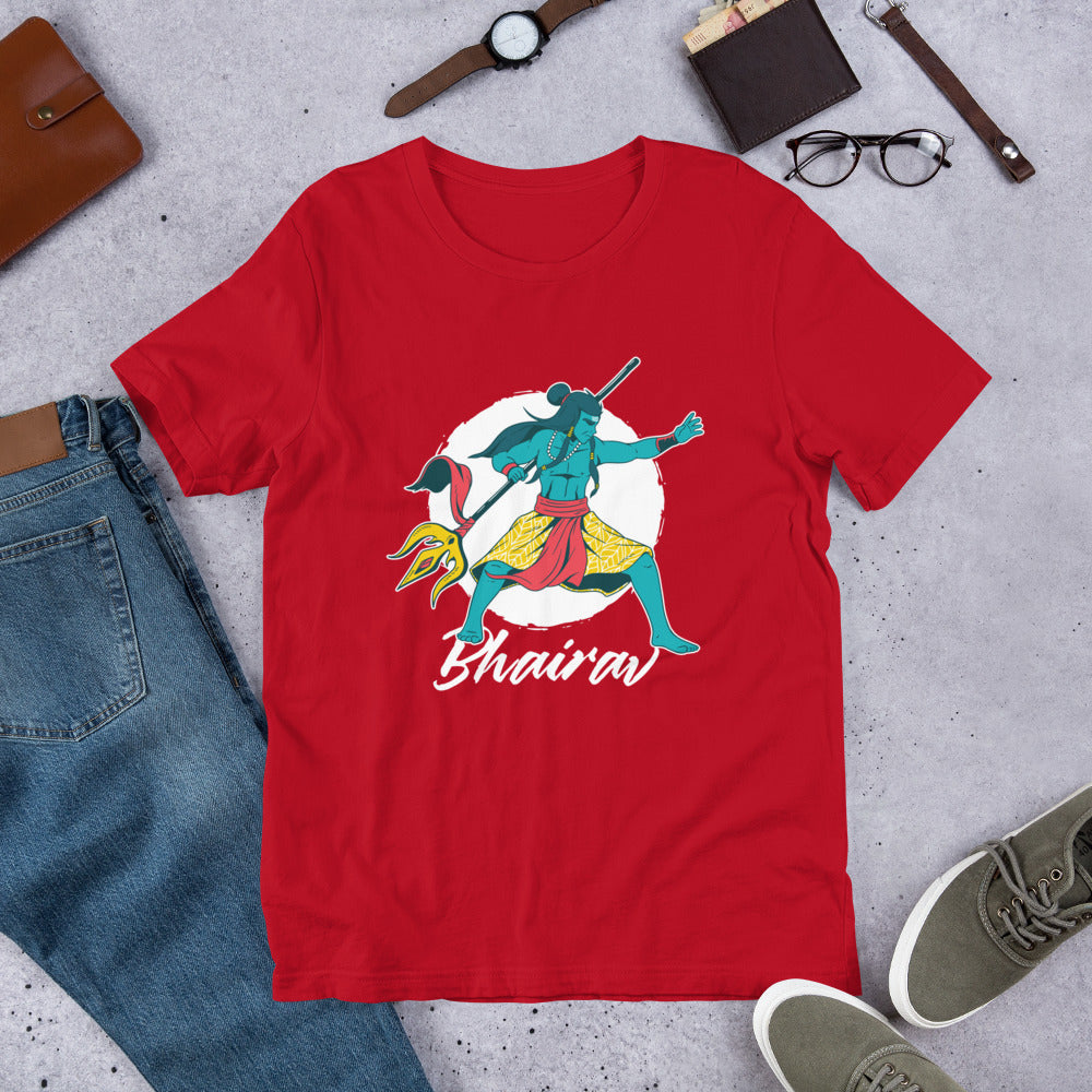 Bhairav Half-Sleeve T-Shirt — Red