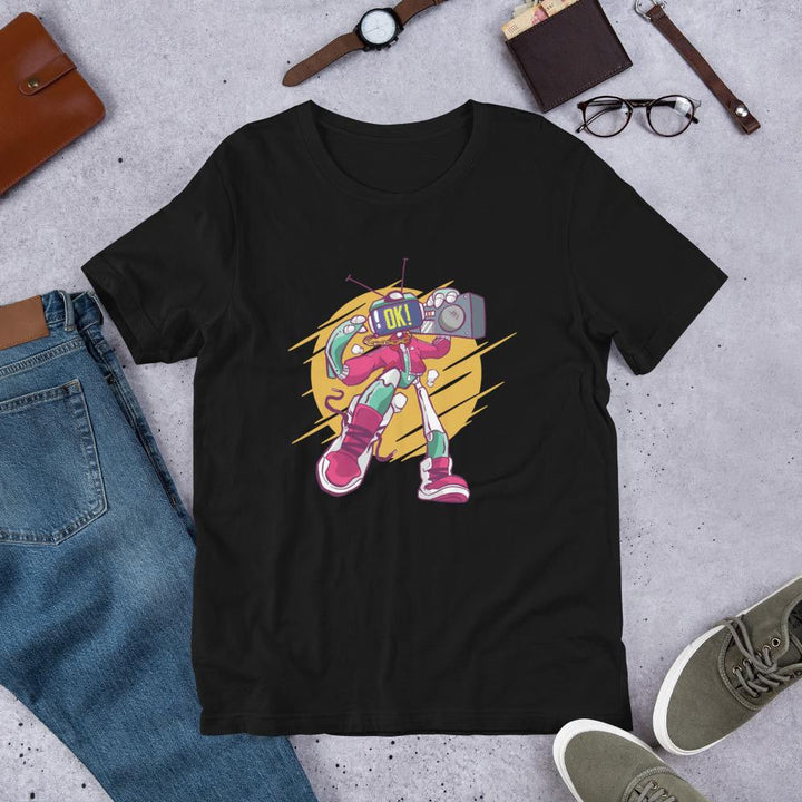 Robot Boombox Half Sleeve T-Shirt