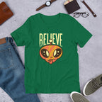 Believe Alien Half-Sleeve T-Shirt — Kelly