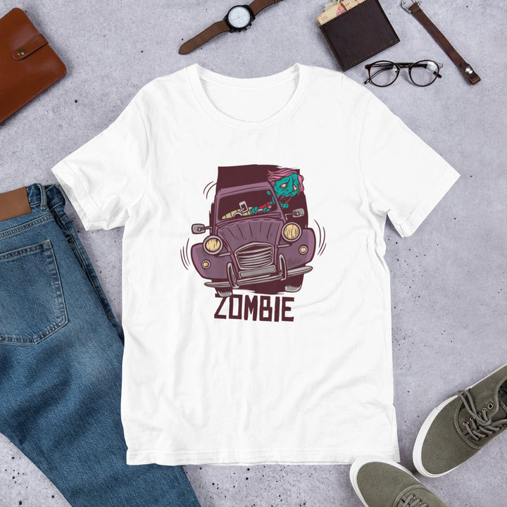 Zombie Driver Unisex Half-Sleeve T-Shirt #Plus-sizes