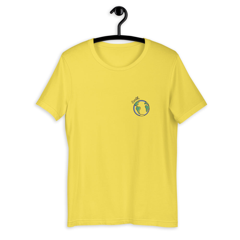 Earth Half-Sleeve Unisex T-Shirt #Pocket-design