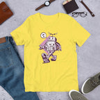Happy Robot Half Sleeve T-Shirt — Yellow