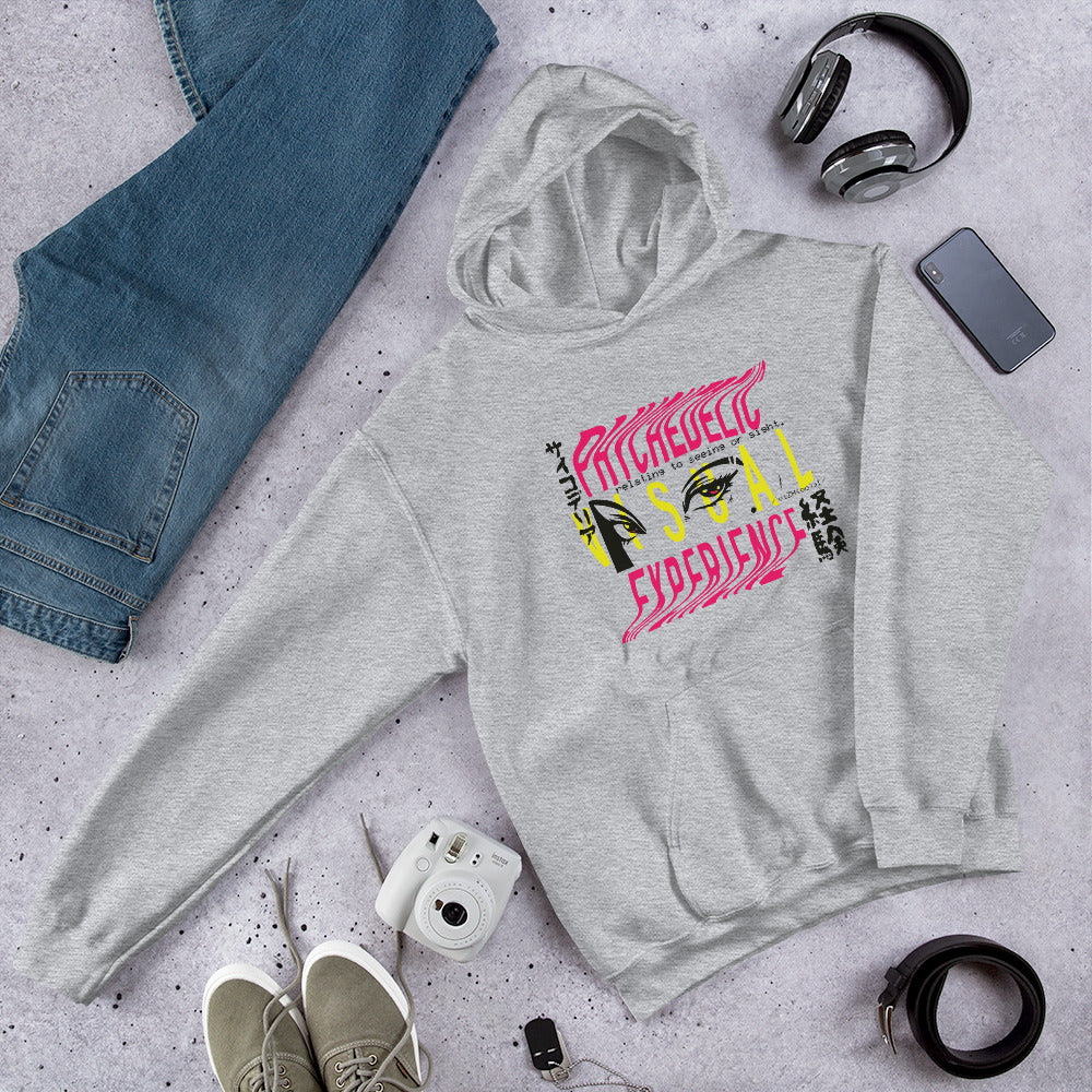 Visual Experience science hoodie front graphic – Fourth Dimension Club