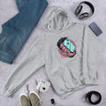 Face Hugger Phone Unisex Hooded Sweatshirt — Sport Grey