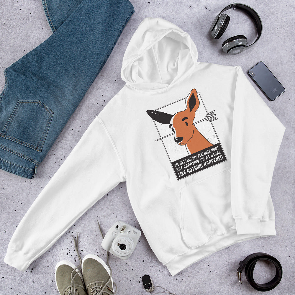 Feelings Hurt graphic hoodie – Fourth Dimension Club