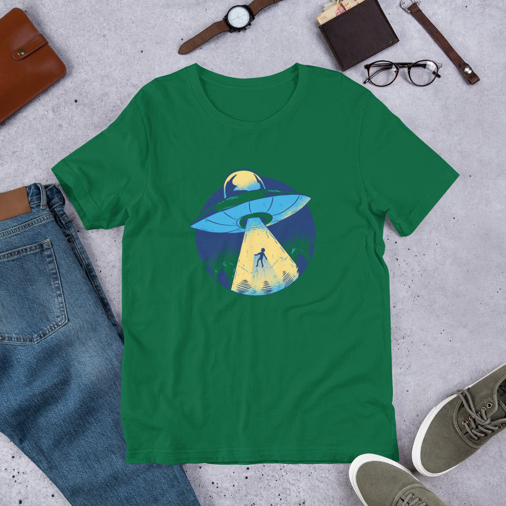 Alien Abduction Half-Sleeve T-Shirt — Kelly
