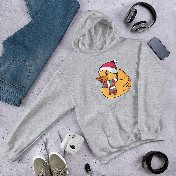Christmas Duck Unisex Hooded Sweatshirt
