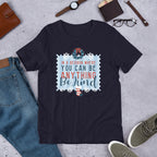 Be Kind Christmas Half-Sleeve T-Shirt — Navy