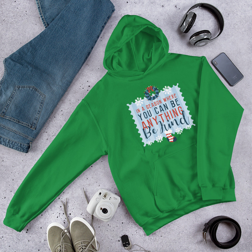 Be Kind Unisex Hooded Sweatshirt — Irish Green