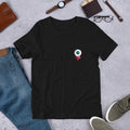 Bleeding Eye Half-Sleeve Unisex T-Shirt — Black