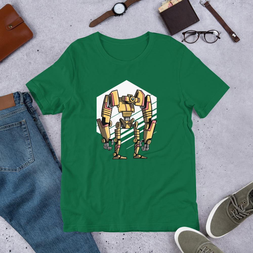Robot One Half Sleeve T-Shirt — Kelly