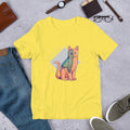Alien Cat Costume Half-Sleeve T-Shirt — Yellow