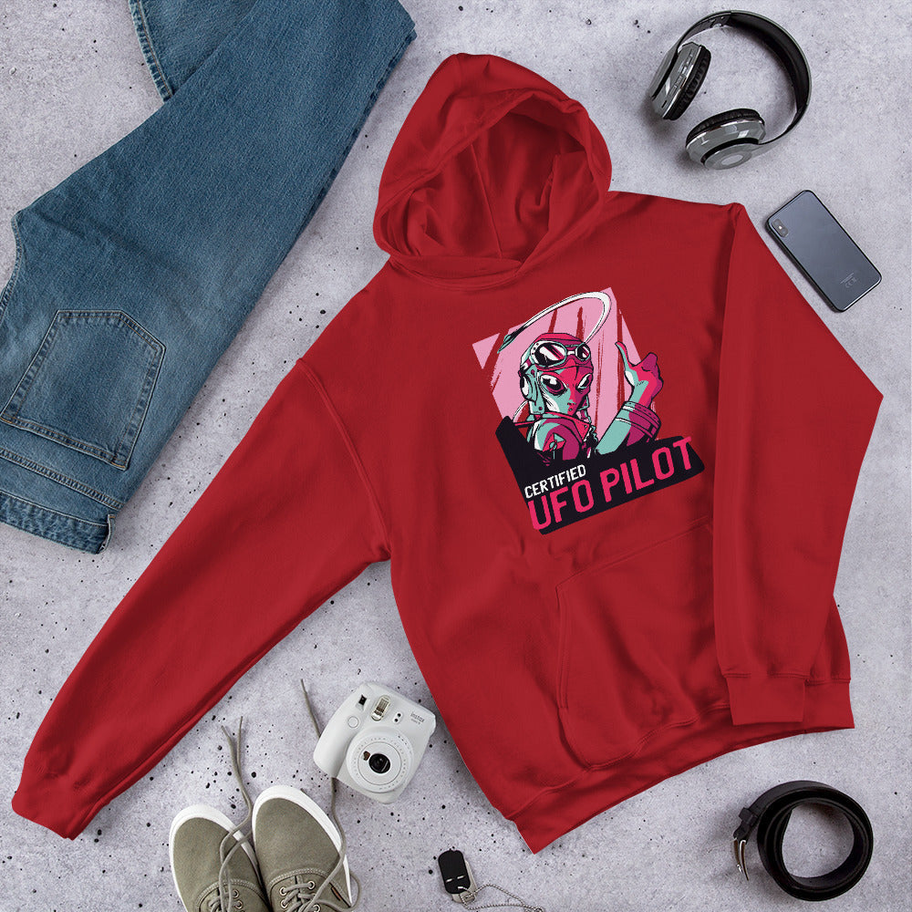 Certified Unisex Hooded Sweatshirt — Red