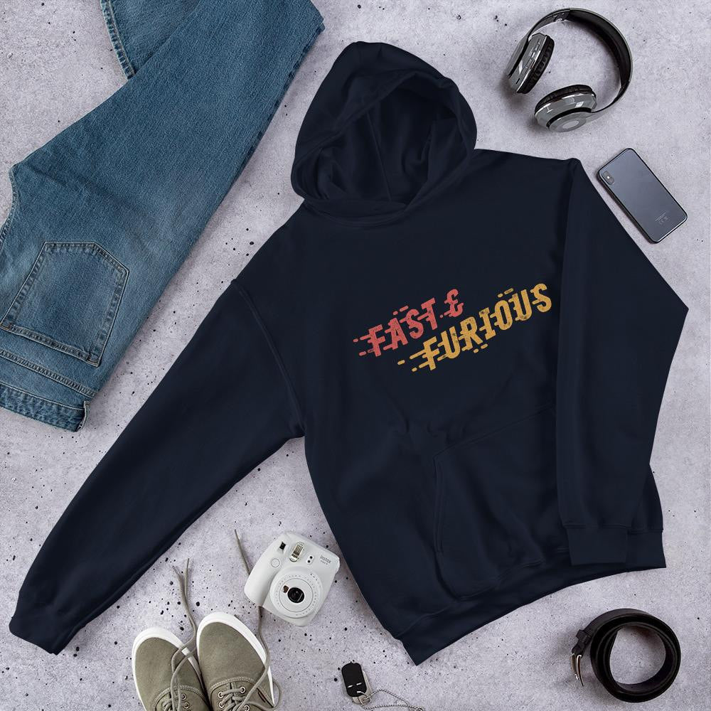 Fast & Furious Unisex Hooded Sweatshirt — Navy