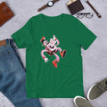 Falling Robot Half Sleeve T-Shirt — Kelly