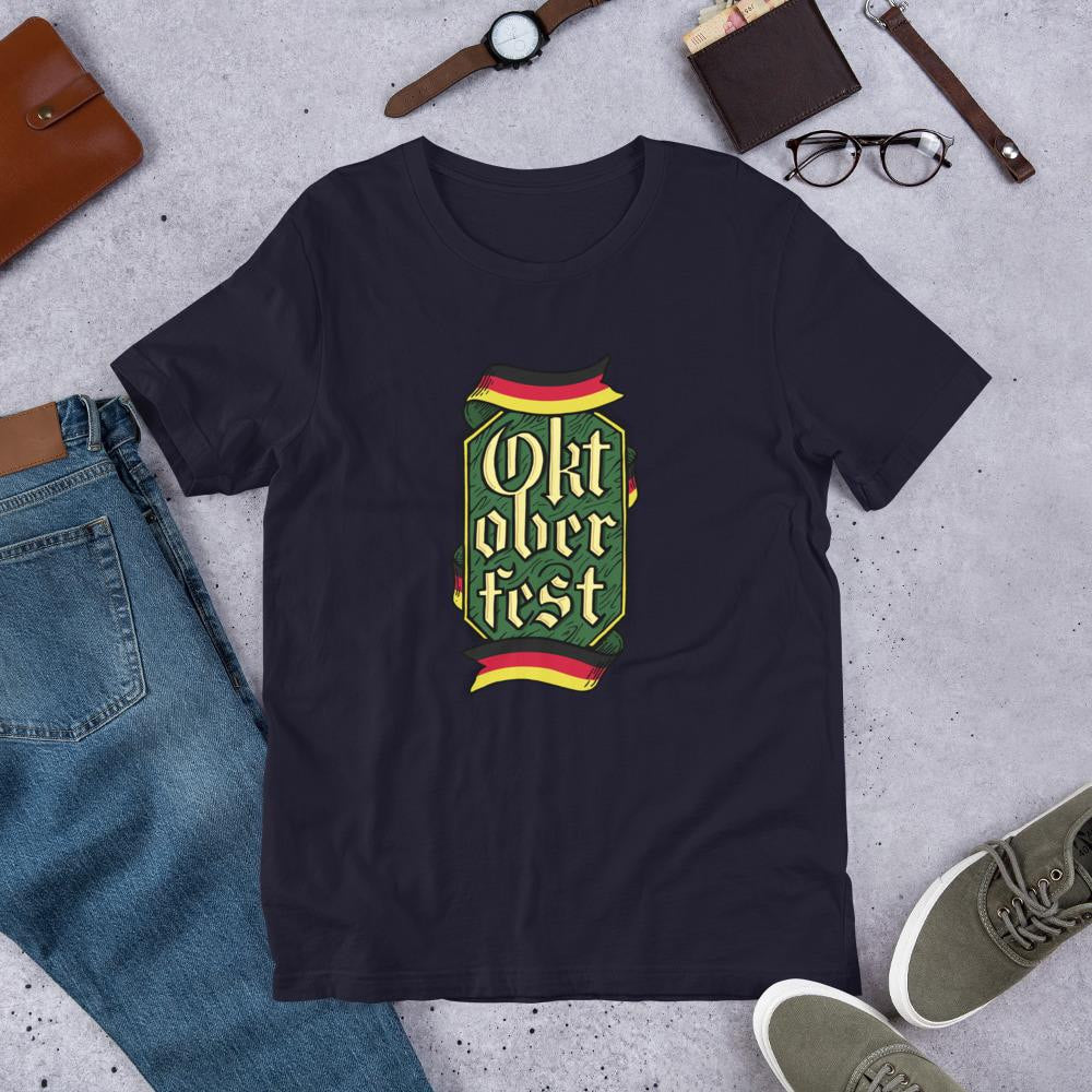 Oktoberfest Half Sleeve T-Shirt — Navy