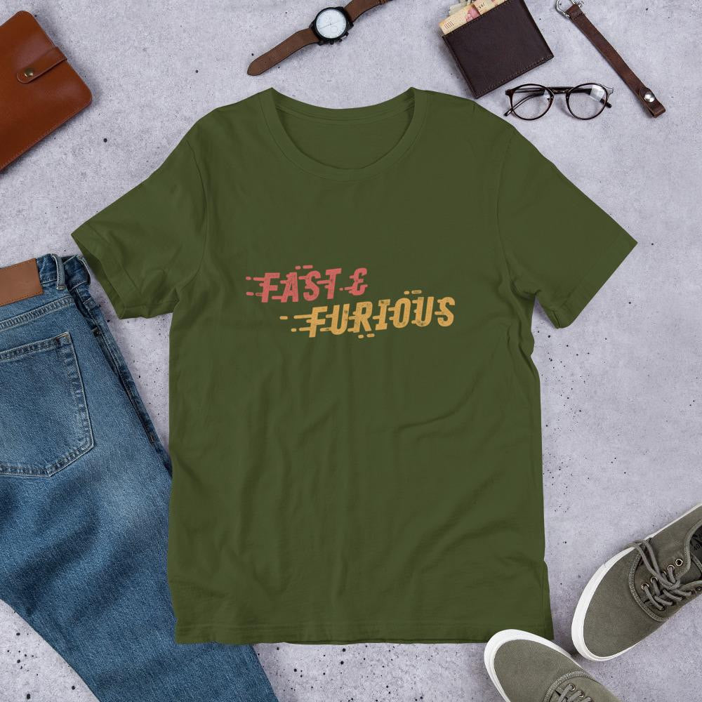 Fast & Furious Half-Sleeve T-Shirt — Olive
