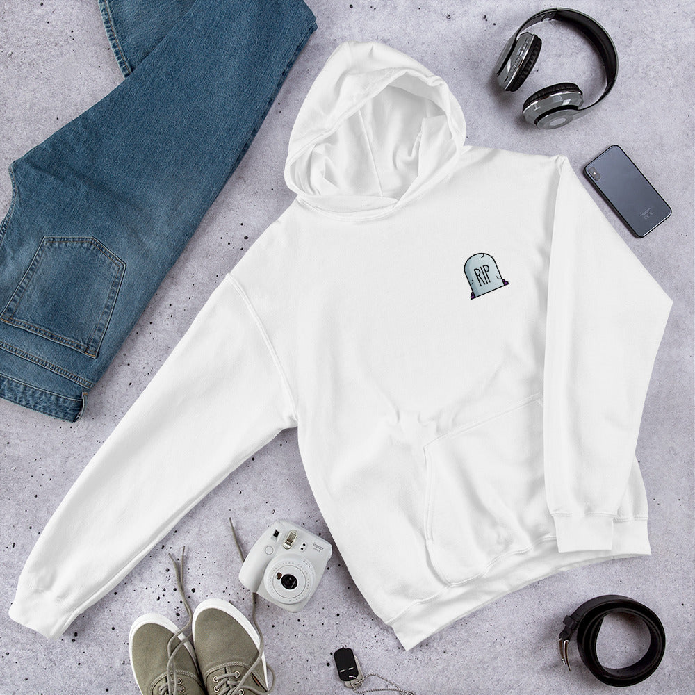 RIP Heart graphic hoodie – Fourth Dimension Club