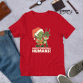 Alien Christmas Half-Sleeve T-Shirt — Red