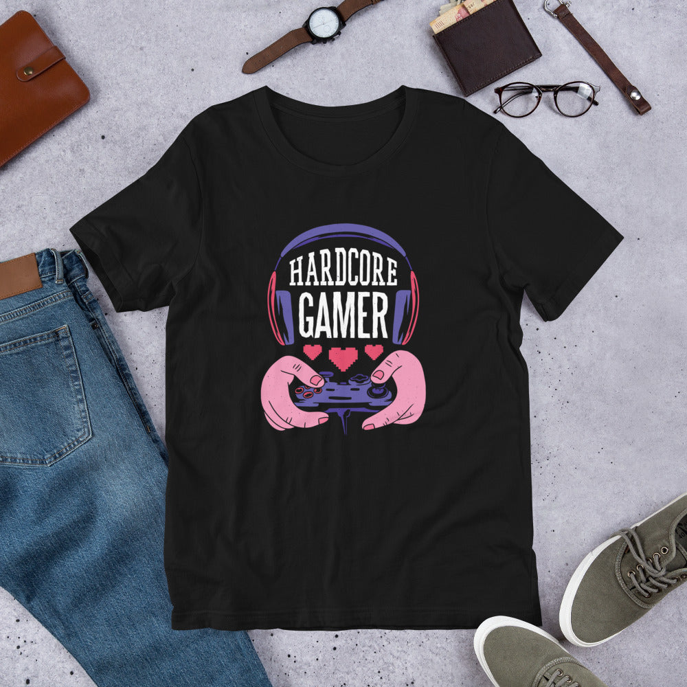 Hardcore Gamer graphic tee – Fourth Dimension Club
