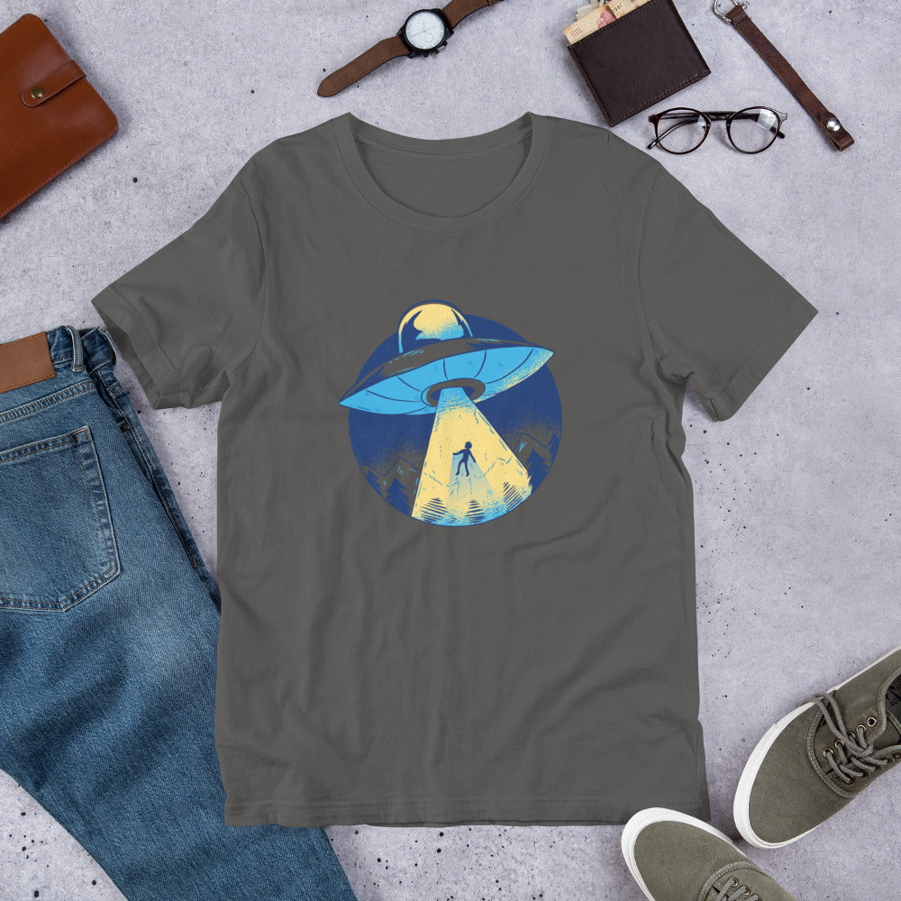 Alien Abduction Half-Sleeve T-Shirt — Asphalt
